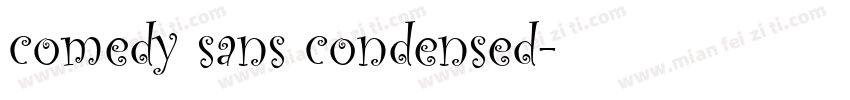 comedy sans condensed字体转换